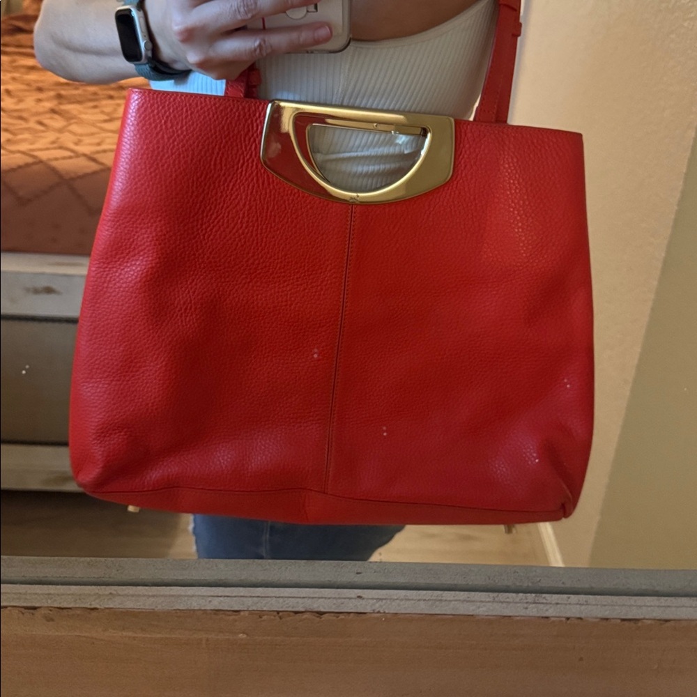 Christian Louboutin Red Leather Tote Bag - Picture 13 of 13